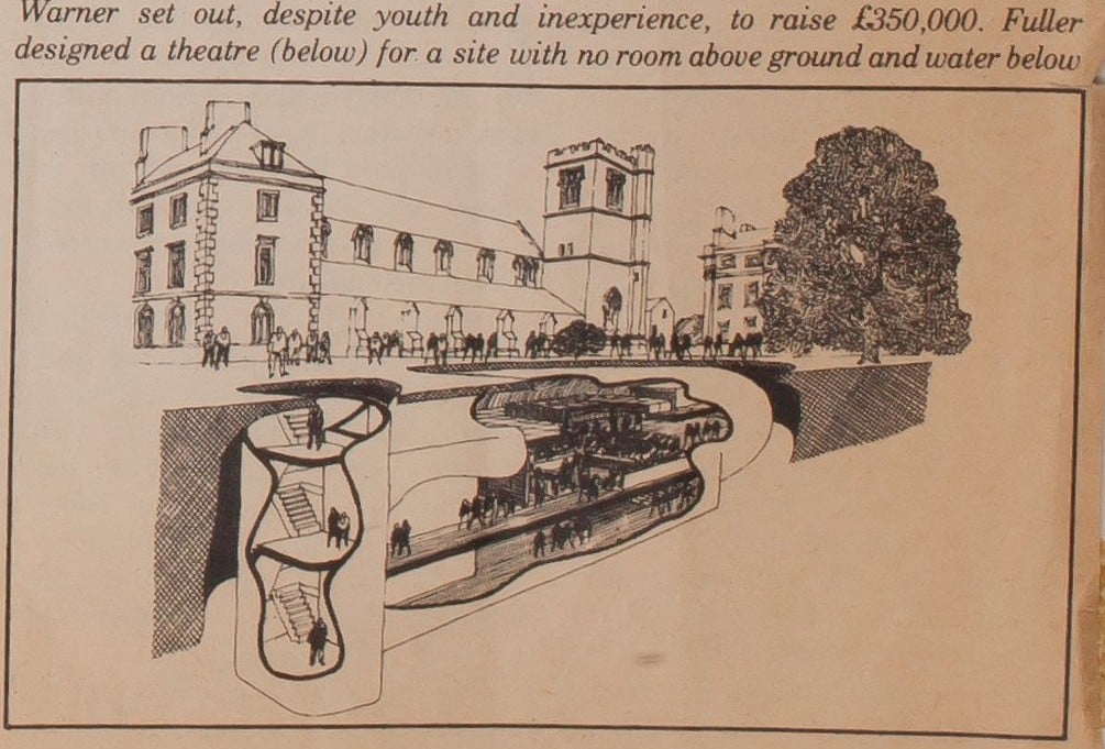 An architectural drawing