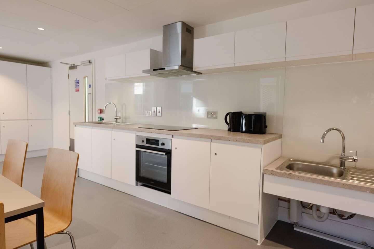 A large communal kitchen