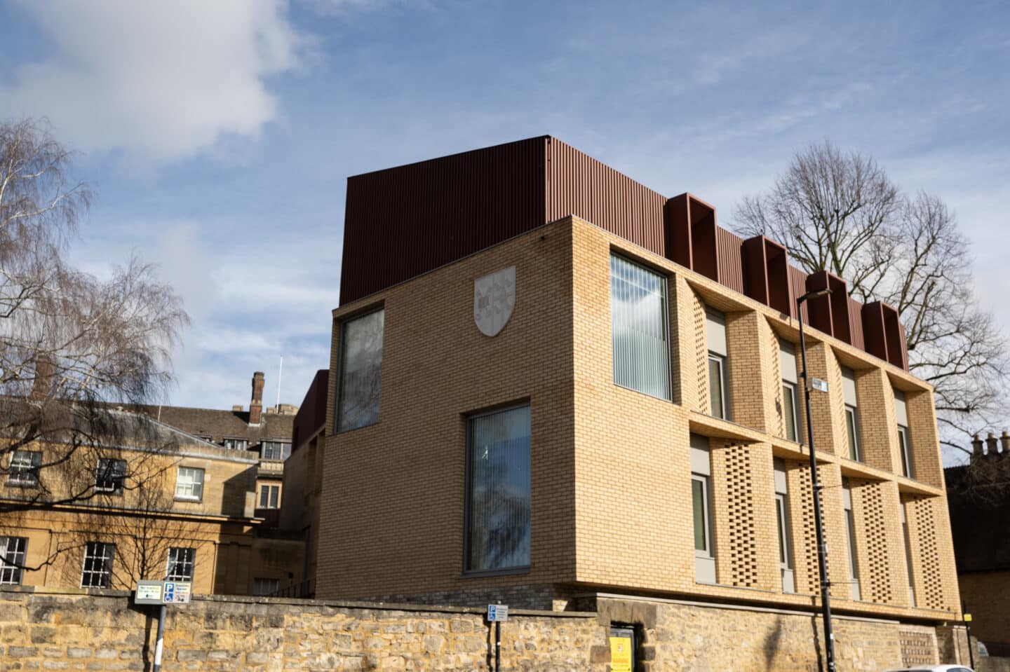 A large brick building