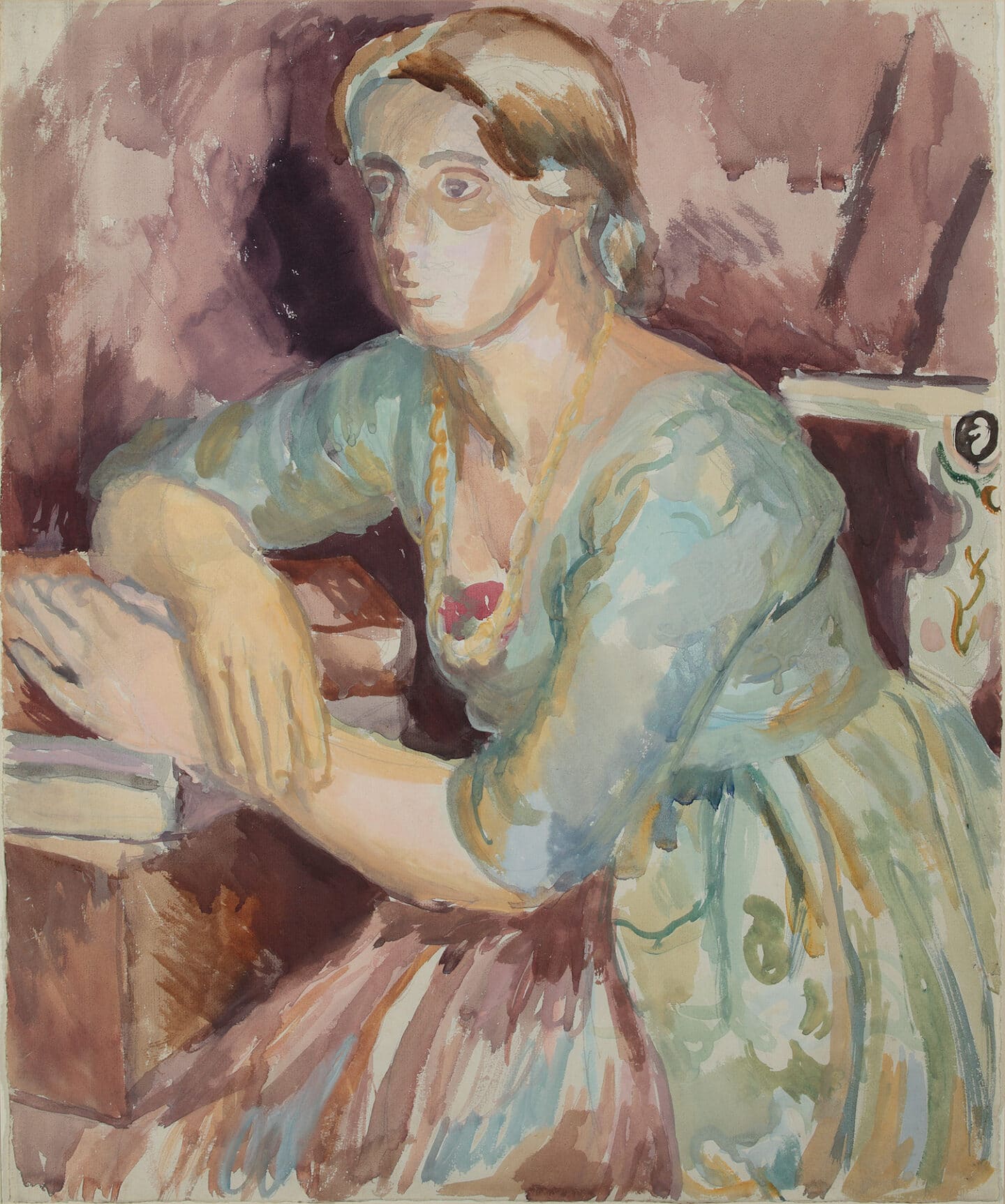 Painting by Duncan Grant of Vanessa Bell