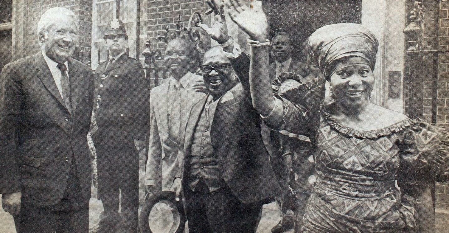 Edward Akufo-Addo visits 10 Downing Street in April 1971