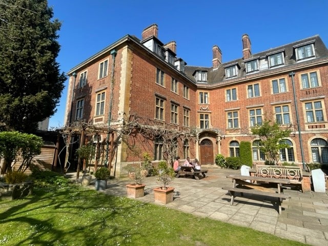 Courtyard and front of building