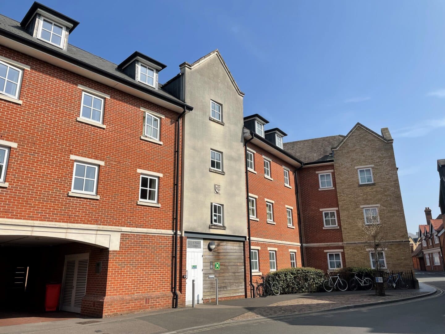 A brick building facade