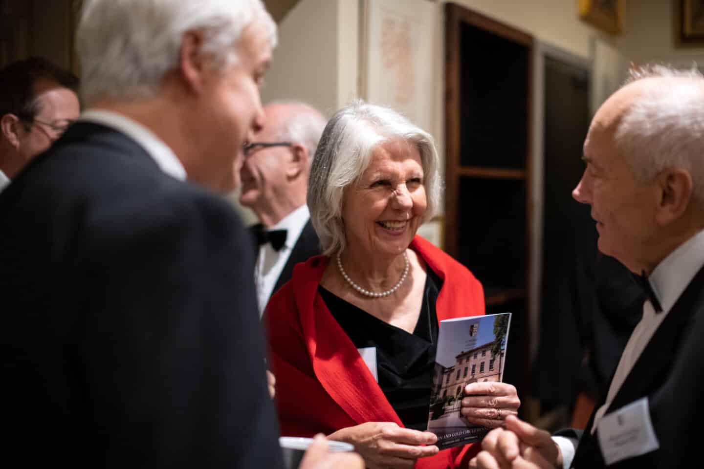 A group of people at a formal event