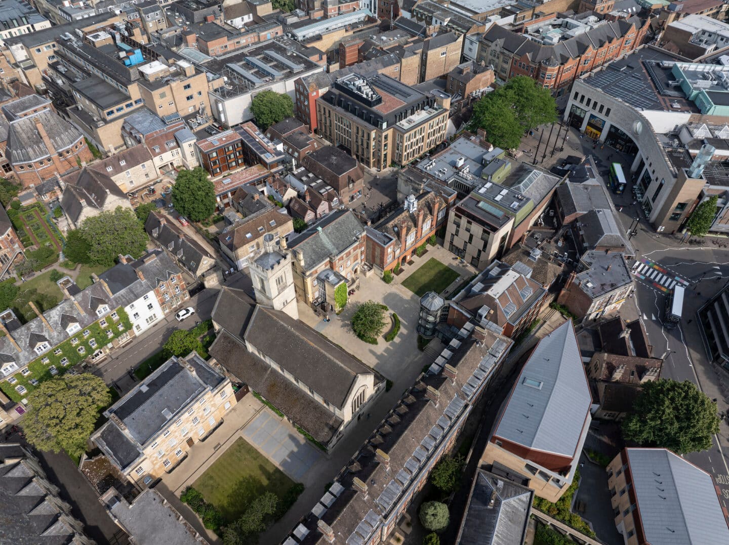 An aerial view of the St Peter's College site
