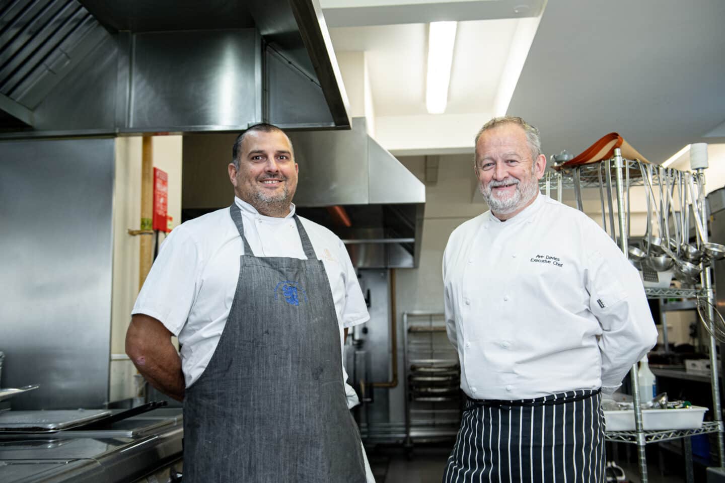 Eifion Davies (Head Chef) and Tony Baughan (Second Chef)