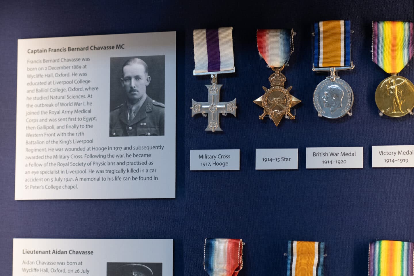 A box of medals