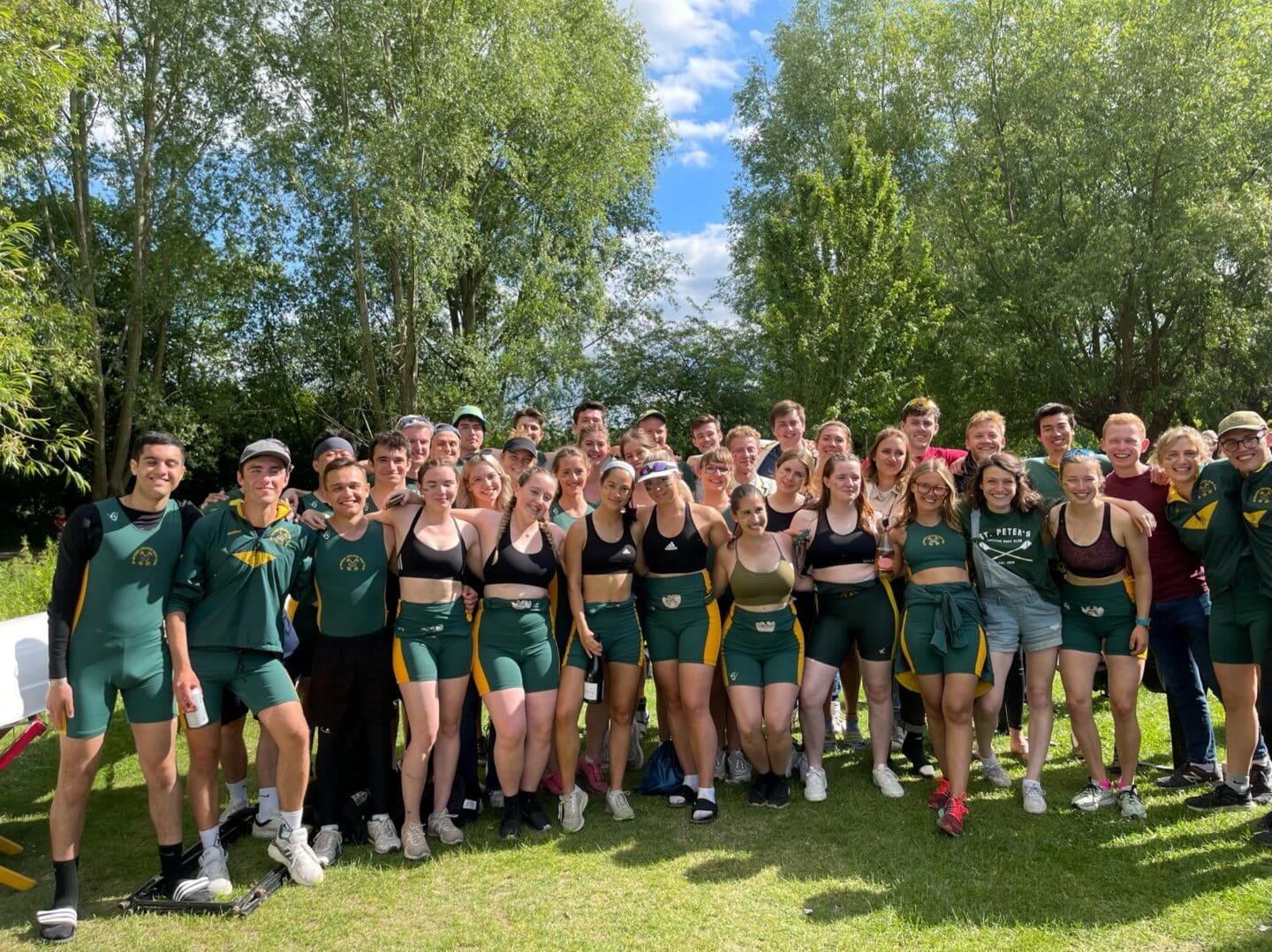 St Peter's College Boat Club eights crews