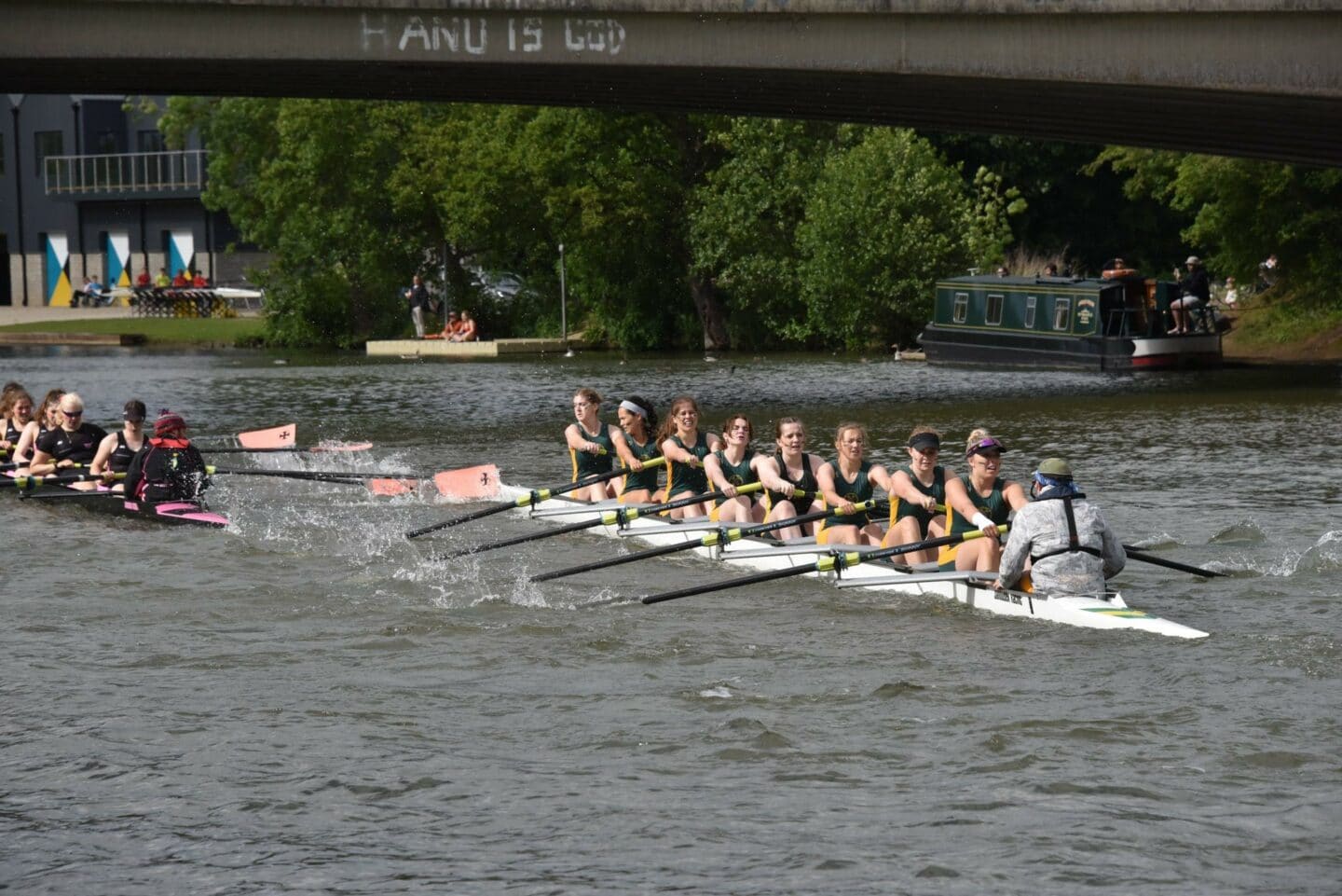 St Peter's College Boat Club women's eight boat