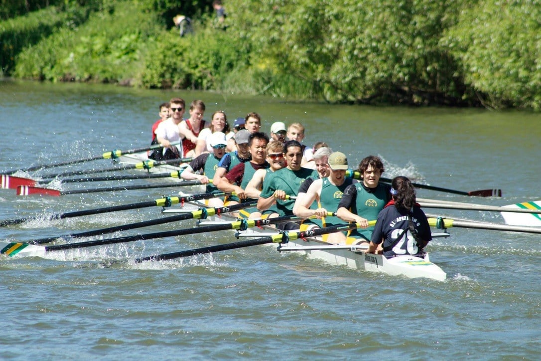 St Peter's College Boat Club men's eight crew