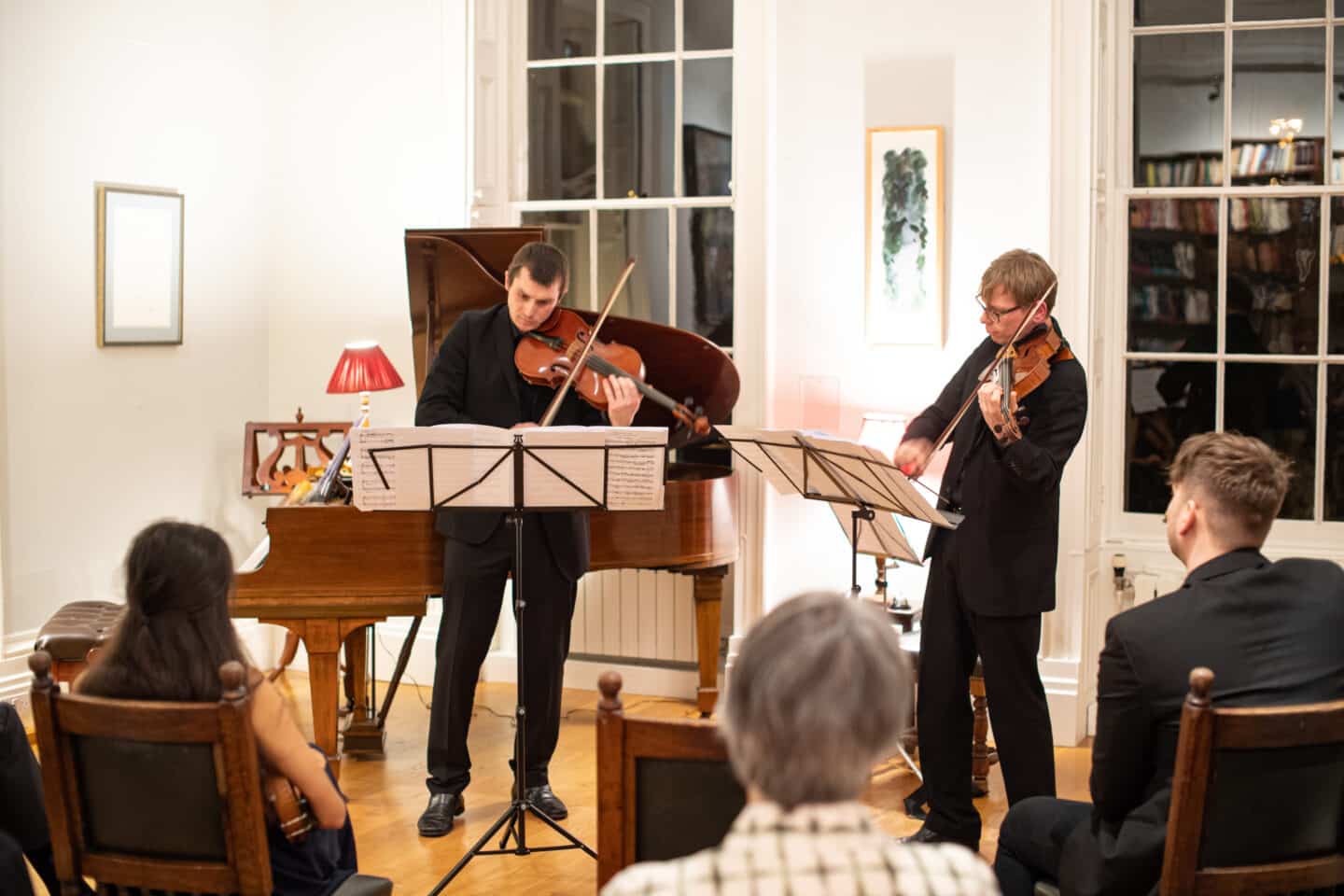 Peter Mallinson and Matthias Wiesner playing a duet