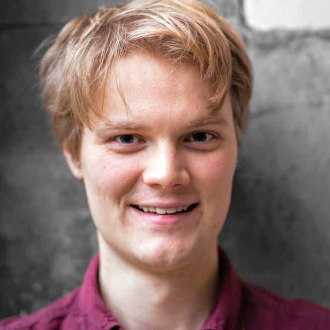 A headshot of a man